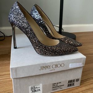 Romy Bronze/Anthracite Jimmy Choo Pumps